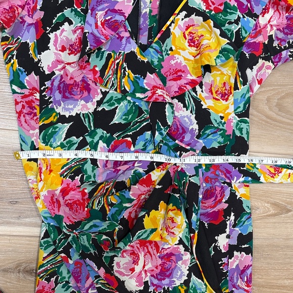 Vintage Emanuel Ungaro Floral Wrap Dress - Picture 7 of 8